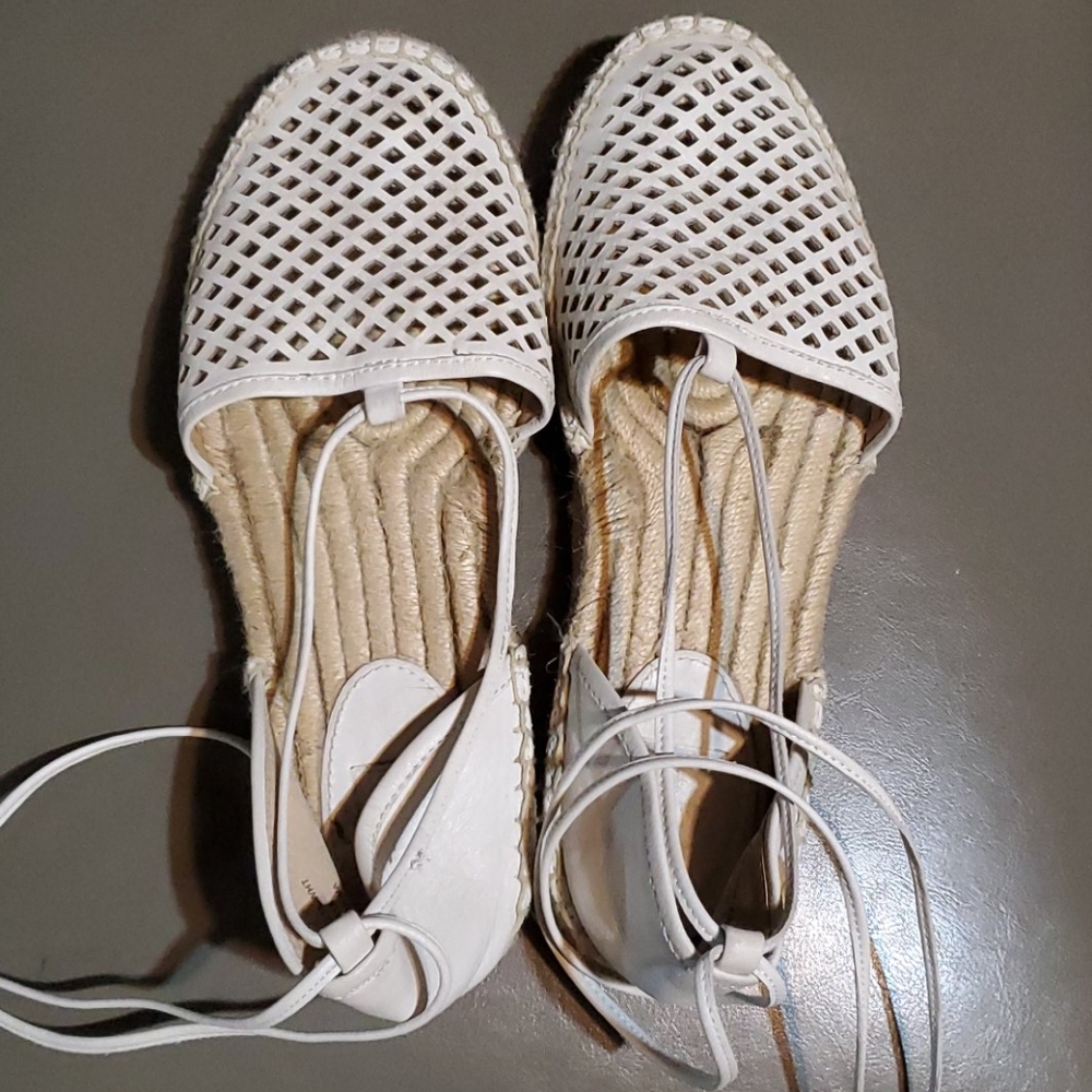 Frye ankle tie up espadrilles